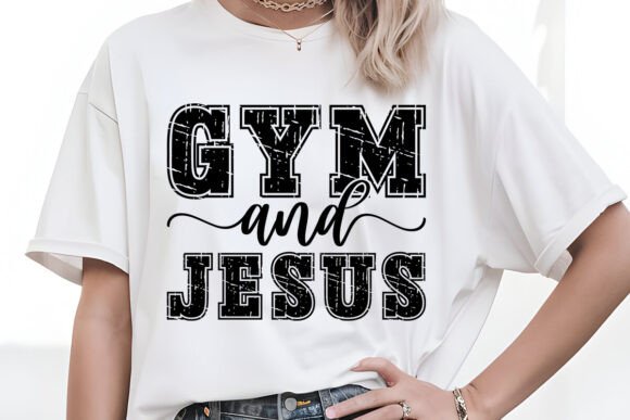 GYM and Jesus: Graphics for T-Shirt Designs