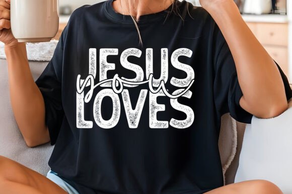 Jesus Loves You SVG Sleeve Design for Graphics & T-Shirt Designs