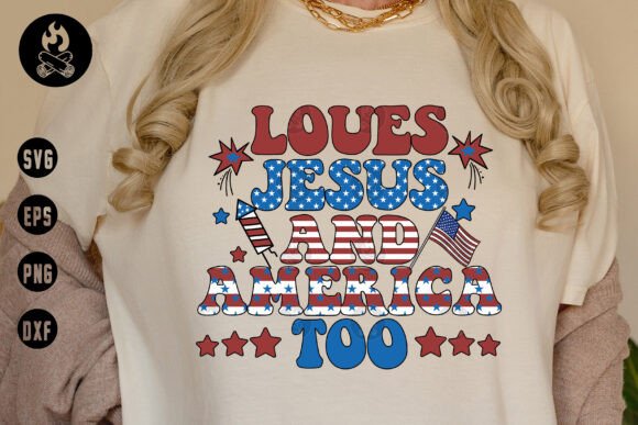 Loves Jesus and America Too SVG PNG: Graphics & T-Shirt Design Review