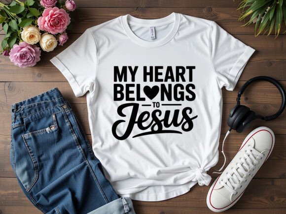 My Heart Belongs to Jesus: Graphics for T-Shirt Designs