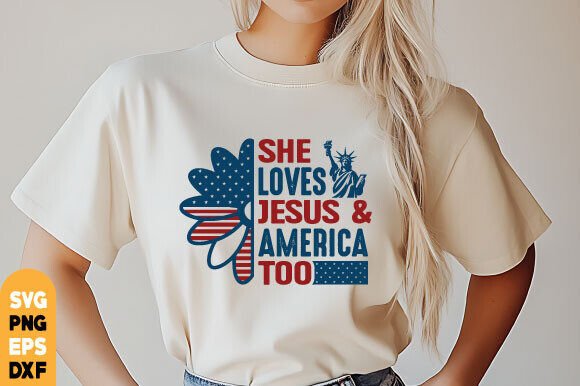 She Loves Jesus America Too PNG: T-Shirt Graphics Review