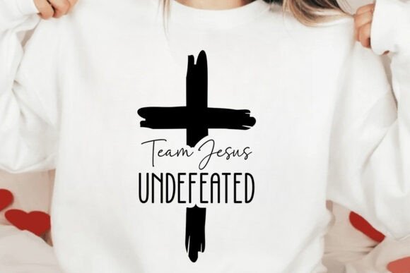 Team Jesus Undefeated Svg Christian Graphics for T-Shirt
