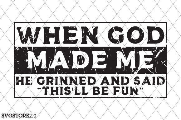When God Made Me SVG: Christian T-Shirt Graphics