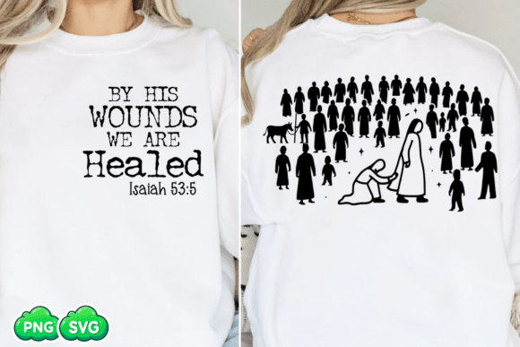 Woman Touches Jesus SVG: Christian Graphics & T-Shirt Designs